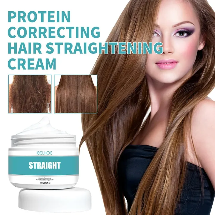 Protein Correcting Hair Straightening Cream Hair Straightener Cream Dry  Smooth Hair Straight Hair Care Cream Hair Correction Straight Hair Bangs  Softener Hair Tool | Lazada PH