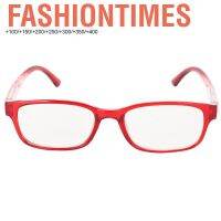 Fashiontimes Reading Glasses Presbyopic Red Frame Eyeglasses for Men Women with Storage Boxe