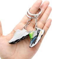 3d yeezy keychain Sneaker Keychain Shoes Model Backpack Pendant For Boyfriend Birthday Party Present High Quality Shoes Keyring