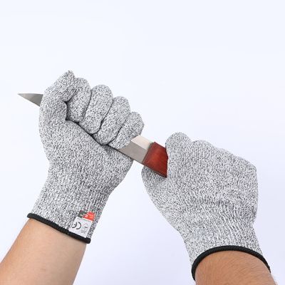 【CW】 1 HPPE Gardening Hand Gloves Meat Chopping Working Mittens Men  39;s Safety