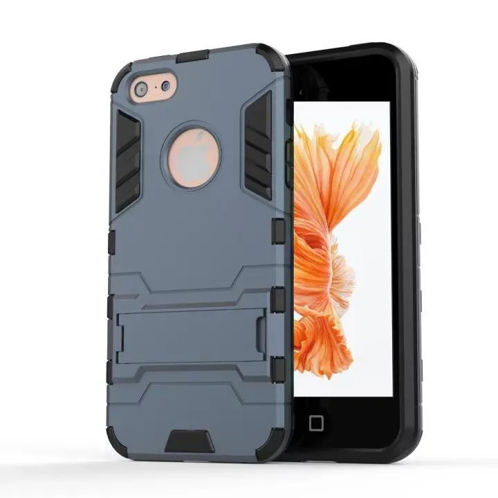 iPhone 5/5S/SE Antiknock Armor Phone Case Soft Silicone Plastic Cover