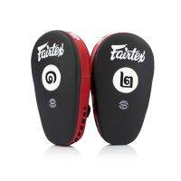 Fairtex Angular focus mitts FMV-12 Black-Red for Training Muay Thai MMA K1 เป้ามือแฟร์แท็กซ์ ดำ-สีแดง สำหรับเทรนเนอร์ ในการฝึกซ้อมนักมวย