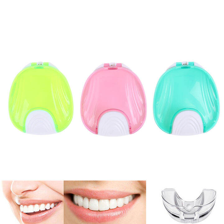 shelleys-1pcs-ฟันปลอมทำความสะอาดกล่อง-denture-bath-container-holder-case