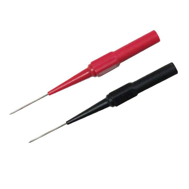 2PC Red + Black 4mm Test Probe Fit for Multimeters suitable for ...