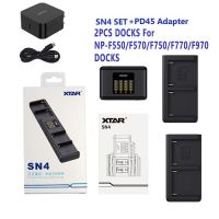 SN4-PD45-2PCS F970 SN4-PD45-2PCS F970โดยไม่มี PD45 J76 XTAR SN4 7-In-1กล้องที่ชาร์จแบตเตอรี่แบตเตอรี่ Canon Nikon Sony NP-F970/F550/F750/F570/LP-E8 F770/E6ที่ชาร์จกล้อง FZ100