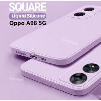 เคสของเหลว Oppo A98 5G 2023สี่เหลี่ยมสำหรับ Oppo A98 5G OppoA98 98A 98 A78 4G 5G เคสโทรศัพท์ซิลิโคนรูปสี่เหลี่ยมกันกระแทกเคสฝาหลังนิ่ม