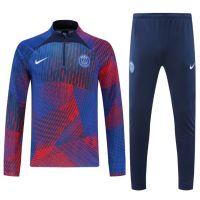 ﹍✥ 2023 2024 Paris Training Shirt Long Sleeve Half Pull Adult Set Soccer Jersey