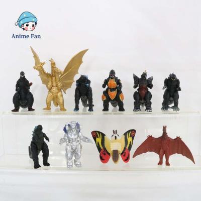 ANIME FAN ของขวัญสำหรับเด็ก ของเล่นเด็ก PVC ไดโนเสาร์ หุ่นจำลอง ของเล่นโมเดล ตกแต่ง King Ghidorah โมเดลสะสม Godzilla Action Figures ของเล่นโมเดลโมเดล ตุ๊กตาอะนิเมะ