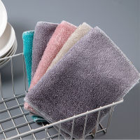 1 Pc Kitchen Cleaning Towel Absorbent Superfine Bamboo Fiber Cleaning Cloth Home Washing Dish Kitchen Anti-Grease Wiping Rag