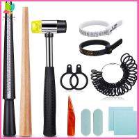 MEMGOUO 11ชิ้นค่ะ US UK Ring Mandrel set เกจวัดขนาดแหวน ขัดเงาเงางาม แท่งขัดเงา เครื่องมือวัดขนาด