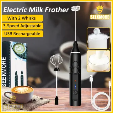 Electric Foamer Mixer Whisk Beater Stirrer 3-Speeds Coffee Milk