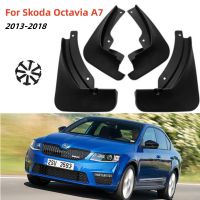 สปท์♣กระดานบังโคลนแผ่นบังโคลน4ชิ้นสำหรับ5E A7 Skoda Octavia 2013 2014 2015 2016 2017