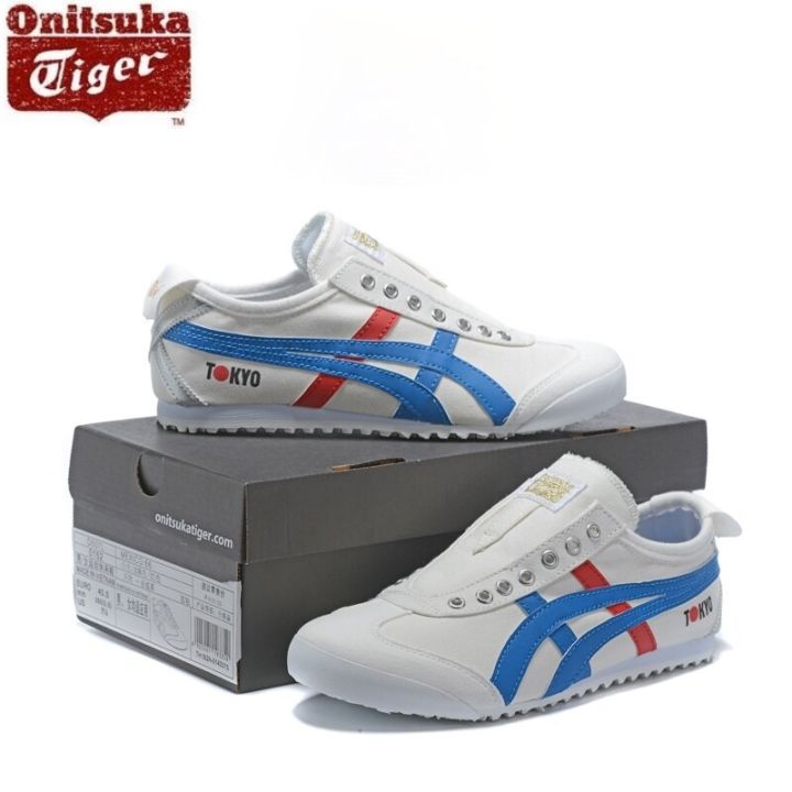 Onitsuka tiger A Ready To Stock Originalsneakers white super soft canvas  men and women casual sports running tiger shoes 