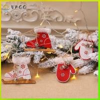 VHGG 2PCS Lovely Snowflake Wooden Christmas Tree Hanging Tree Pendant Gloves Shape Sleds Boots Pattern