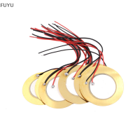 FUYU 10 pcs 35mm Piezo Elements Buzzer SOUNDER SENSOR ทริกเกอร์แผ่นกลอง + ลวดทองแดง