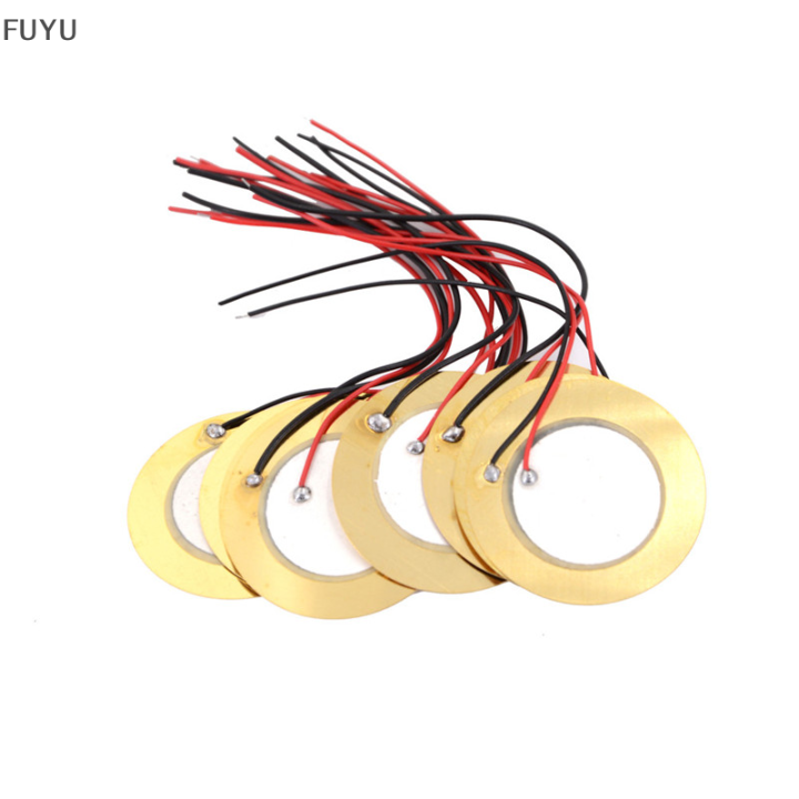 fuyu-10-pcs-35mm-piezo-elements-buzzer-sounder-sensor-ทริกเกอร์แผ่นกลอง-ลวดทองแดง