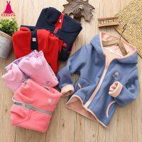 Kids Girls Jacket Coats Autumn Winter Soft Polar Fleece Hoodies Jacket Boys Coat Warm Children Outwear Teenagers 7 8 9 10 Years