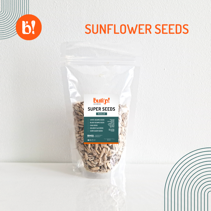 Burrp Seeds Sunflower Seeds 90g 200g Sugarfree Low Carb Keto Low