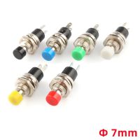 1/6 PCS 7MM Mini Round Momentary Push Button Switch Press The Self-Reset Normally Open 1NO Normally Closed 1NC Micro Switchs