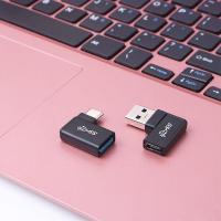 CONISTON Universal To Type C ทีเสียบยูเอสบี3.0ตัวผู้ยูเอสบีแฟลชไดรฟ์3.0 To Type C 90องศาข้อมูลตัวแปลง USB Charger Adaptor ปลั๊กยูเอสบี3.0ตัวแปลง USB ขั้วต่อ OTG