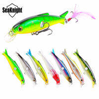 SeaKnight SK007 Minnow 16g 100mm 0.6-1.2M 1PC Fishing Lures with Feather Artificial Baits Swimbait Wobblers Minnow Fishing Lure