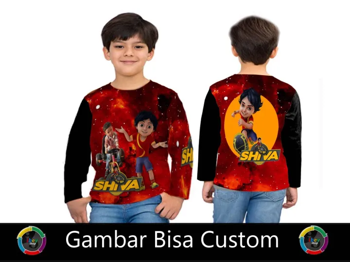 Kaos Anak Fullprint Shiva Cartoon | Lazada Indonesia Kaos Anak Fullprint Shiva Cartoon | Lazada Indonesia