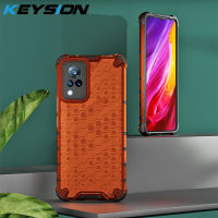 KEYSION กันกระแทกเคสสำหรับ VIVO V21 Y72 5G รังผึ้งสำหรับ Y20 2021 Y20i Y20A Y20S Y20sG Y20G