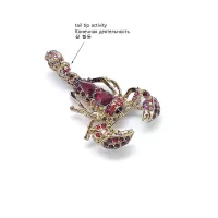 2022 New Three-dimensional Shape Animal Scorpion Brooch Wear Clothing Accessories Four Seasons Universal Fine Jewelry