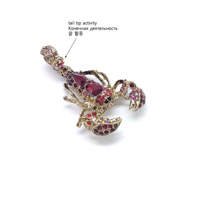 2022 New Three-dimensional Shape Animal Scorpion Brooch Wear Clothing Accessories Four Seasons Universal Fine Jewelry