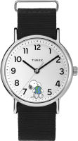 Timex Weekender x Peanuts 38 mm Watch Black