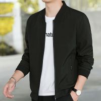 [COD] Jacket mens spring and autumn tops 2023 new jacket winter version of self-cultivation middle-aged young people stand-up collar casual baseball uniform