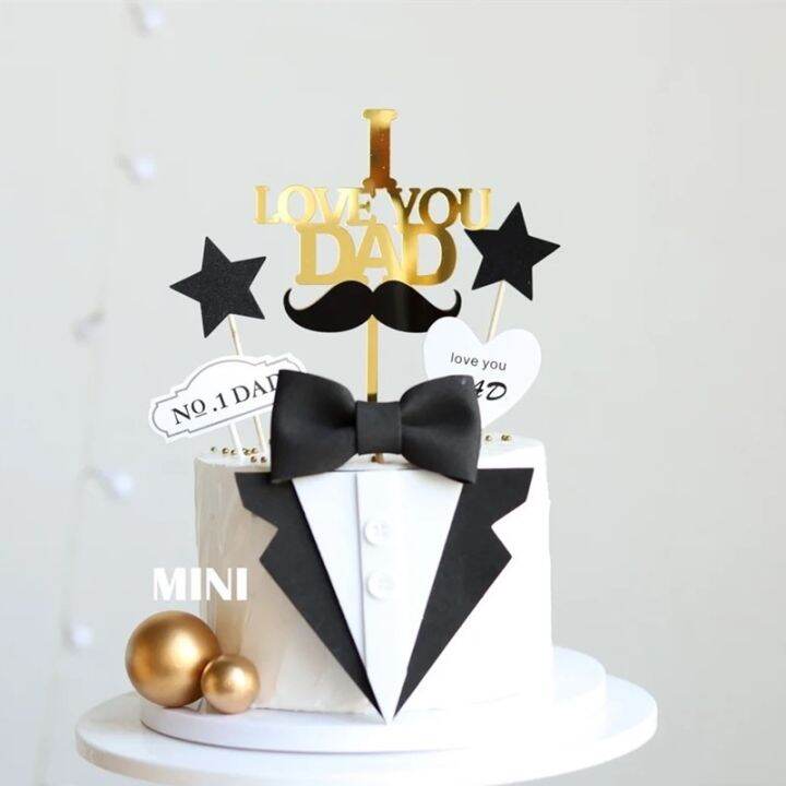 eva-suit-bow-tie-suit-happy-fathers-day-cake-topper-happy-birthday-dad-cake-decoration-cake-decorating-tools-party-favors