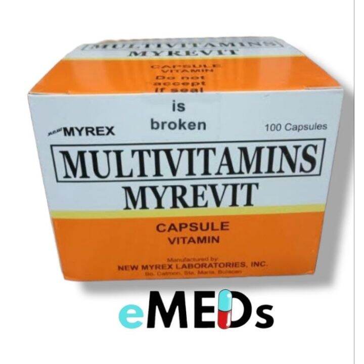 MYREVIT CAPSULE (MULTIVITAMINS) 100's/box Lazada PH