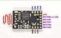 ฟลายสกายไมโครรีซีฟเวอร์8พอร์ตพร้อมวงจรไฟฟ้า ESC 2ช่องรวม