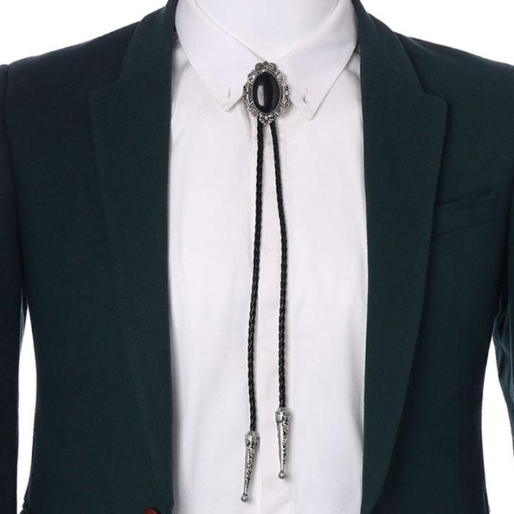 shiqinbaihuo-เสื้อคาวบอยตะวันตกเนคไท-bolo-วงรีใหม่อินเทรนด์สร้อยคอ-bolo-ties