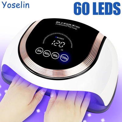 UV LED Lamp For Nails Gel Polish Drying Professional Nail Dryer With 60LEDS Lamp For Manicure Nail Art Gel Dry