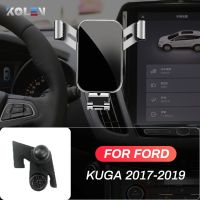 ที่จับโทรศัพท์มือถือติดรถยนต์สำหรับ Ford KUGA 2017 2018 2019 GPS แรงโน้มถ่วงแบบพิเศษอุปกรณ์เสริมตัวยึดระบบนำทางช่องแอร์