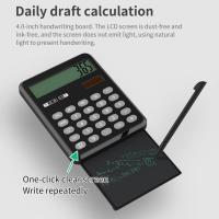 Scientific Calculator Tablet Digital Drawing Pad with Stylus Pen LCD Writing Board Erase Button Lock 10 Digits Display Calculators