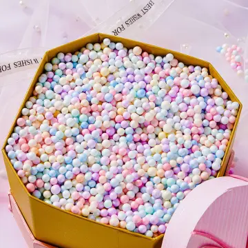 Mini Styrofoam Balls Beads Decorative Assorted Color Foam Ball for