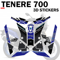 Tenere 700 World Raid อุปกรณ์เสริมสติกเกอร์ชุด3D Decals ป้องกันสีสำหรับ Yamaha Tenere700 World Raid 2019 - 2023