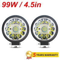 4.5inch 99W LED Light BarWork Light Spot Off Road 4x4 LED Bar For Truck SUV 4WD Boat ATV Jeep Tractor Headlights 12V 24V