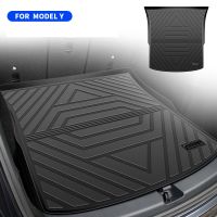 【 Party Store 】 Upgrade TPE Car Front Rear Trunk Mats Storage Pads Cargo Tray For Tesla Model Y 2022 2023 Dustproof Waterproof Protecion Cushion