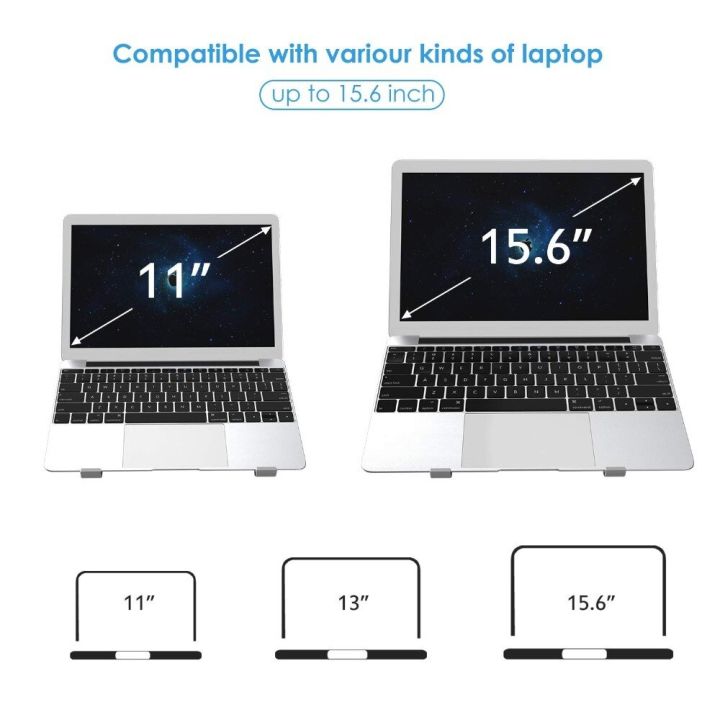 yingke-แล็ปท็อปแบบพกพาพับได้หวีเยลลี่สำหรับแล็ปท็อปออฟฟิศแล็ปท็อปอลูมิเนียมแท่นวางสำหรับ-macbook-ขนาด15-6นิ้ว
