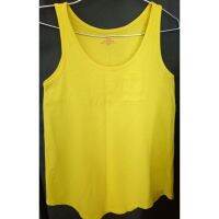 GIORDANO T-shirt Sleeveless สีเหลือง