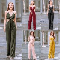 SS15009 Jumpsuit จั๊มสูท สายเดี่ยว ผูกอก