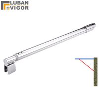 304 Stainless steel Shower Glass door fixed rod length 30cm to 80cm DIY Bathroom glass support clamps Beveled flange