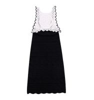 ZA2023 Autumn New Womens Clothing Temperament Sexy Slim Contrast Color Chenille Dress 7901875 064