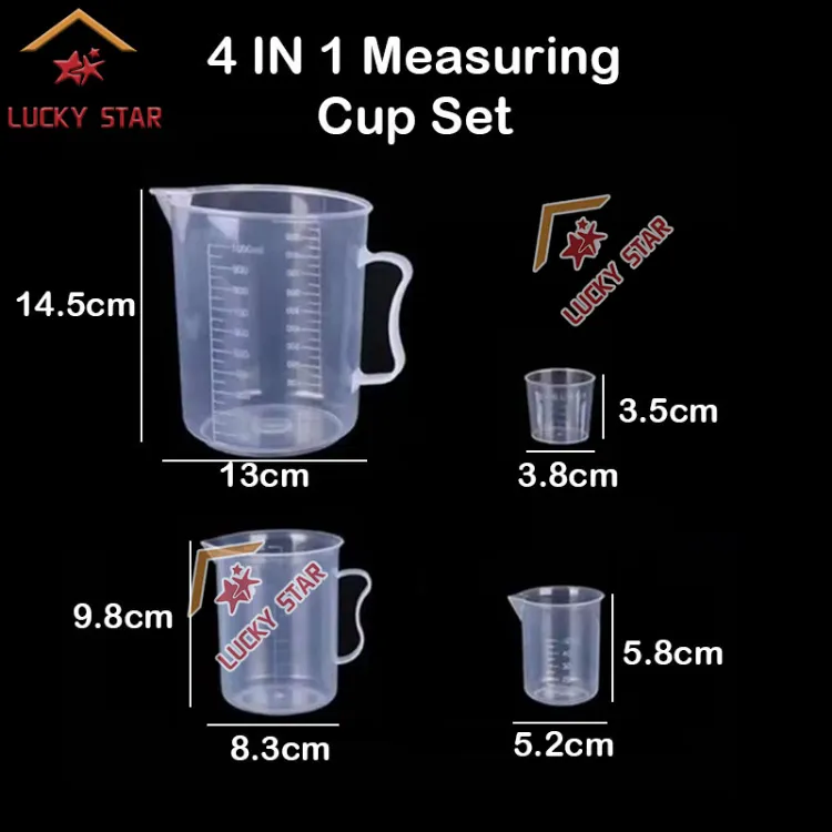 1pc 300ml Household Measuring Cup With Scale, High Capacity Baking Measuring  Tool