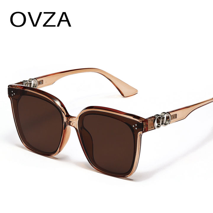 ovza-แฟชั่นสแควร์แว่นกันแดดผู้หญิง-lage-กรอบแว่นตาชายไล่โทนสีแว่นตา-s1011