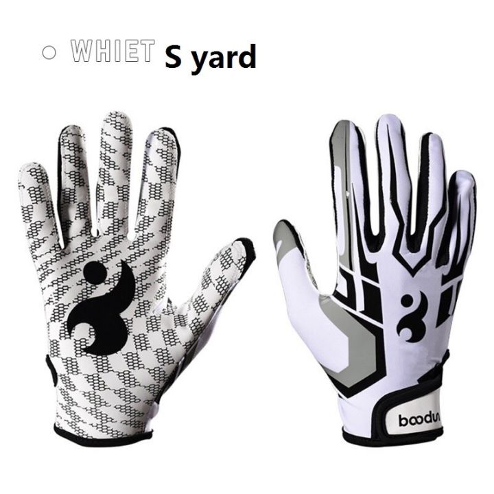 slip-full-baseball-football-outdoor-pair-finger-anti-rugby-gloves-unisex-wristband-gloves-adjustable-hot-1-silicone-american-gloves